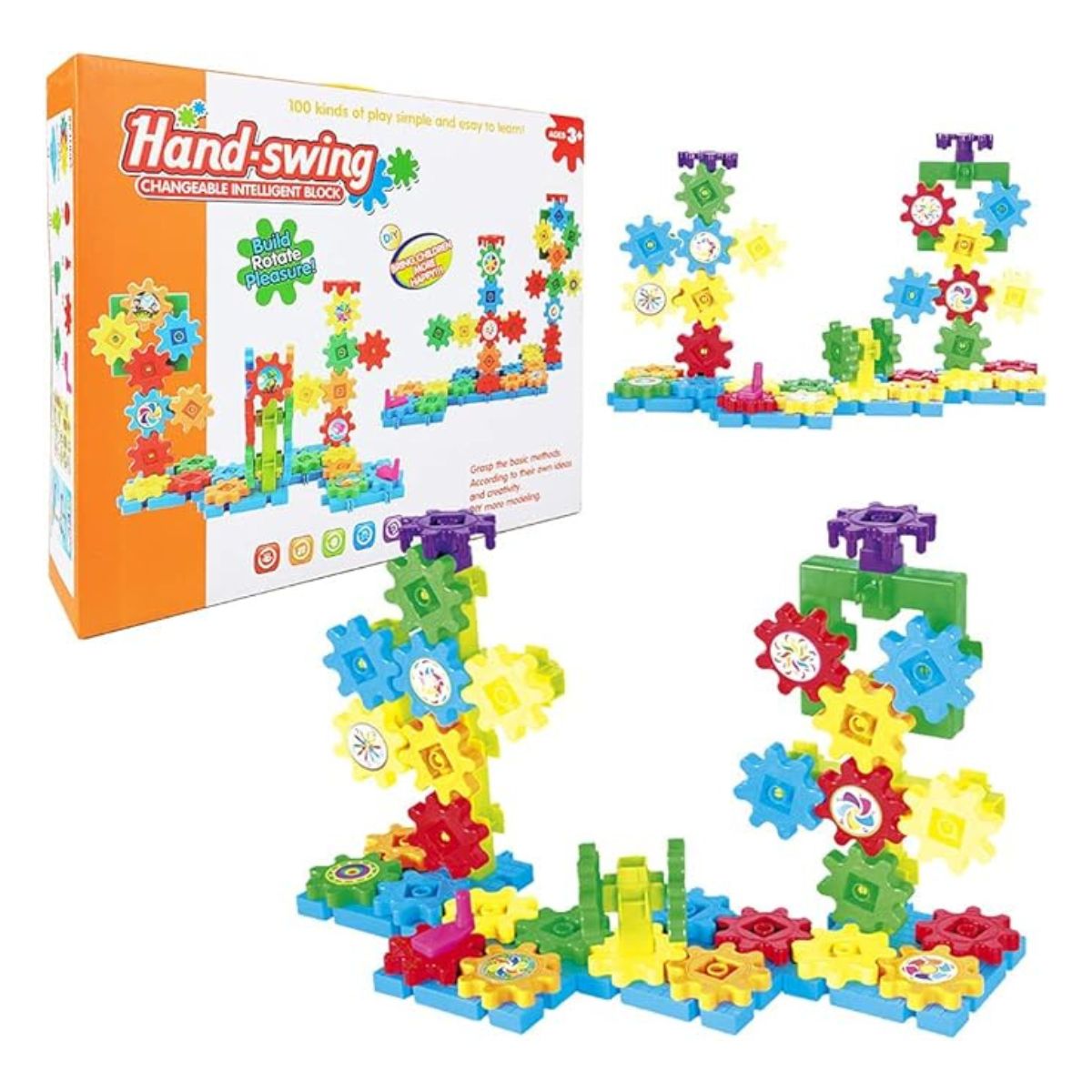 Bloco De Montar Infantil Engrenagem Hand-swing - Steam Toy Bloco De Montar Infantil Engrenagem Hand-swing - Steam Toy